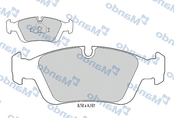 Brake Pad Set, disc brake (MBF015400)