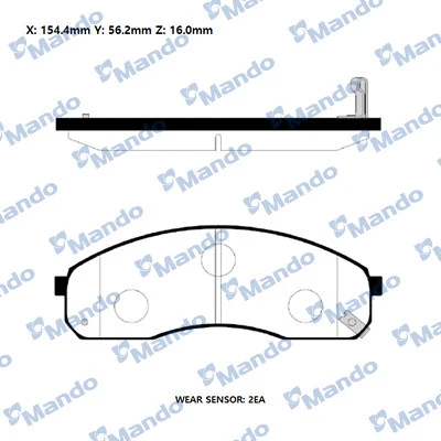 Brake Pad Set, disc brake (RMPK13NS)