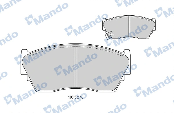 Brake Pad Set, disc brake (MBF015096)