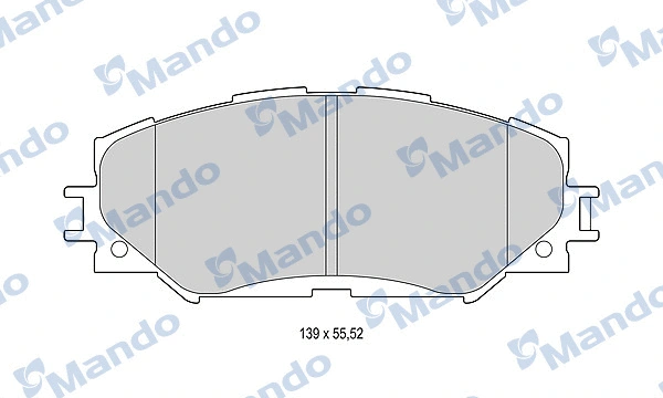 Brake Pad Set, disc brake (MBF015222)