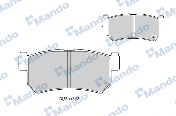 Brake Pad Set, disc brake (MBF015336)