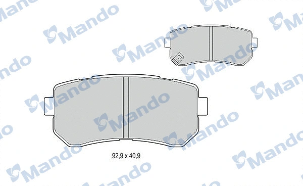 Brake Pad Set, disc brake (MBF015963)