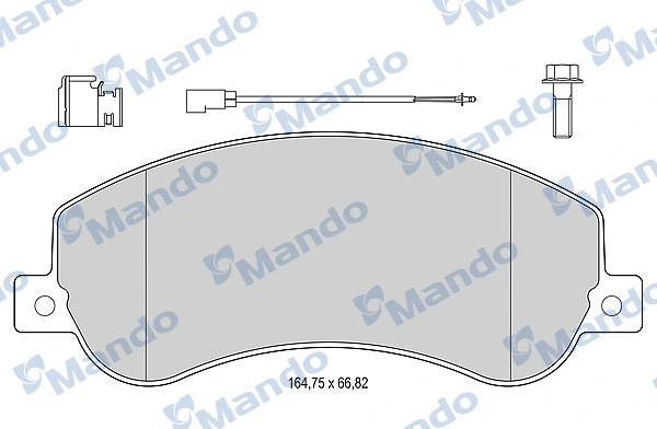 Brake Pad Set, disc brake (MBF015034)