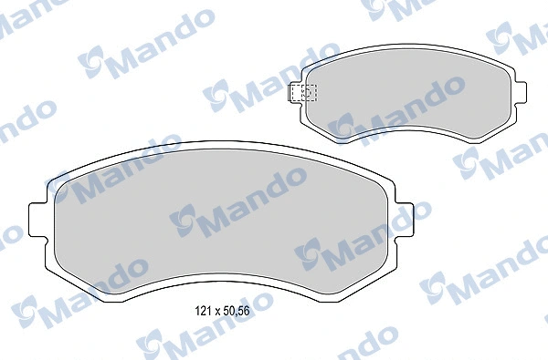 Brake Pad Set, disc brake (MBF015735)