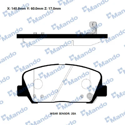 Brake Pad Set, disc brake (RMPH48)