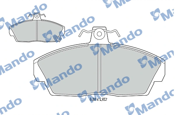 Brake Pad Set, disc brake (MBF015019)