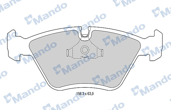 Brake Pad Set, disc brake (MBF015566)