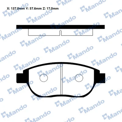 Brake Pad Set, disc brake (RMPP11NS)