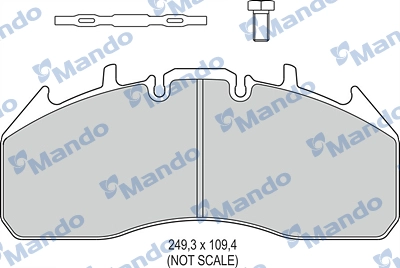 Brake Pad Set, disc brake (MBF016110)