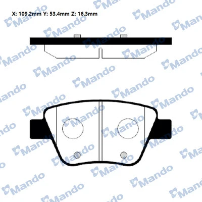 Brake Pad Set, disc brake (RMPU02NS)