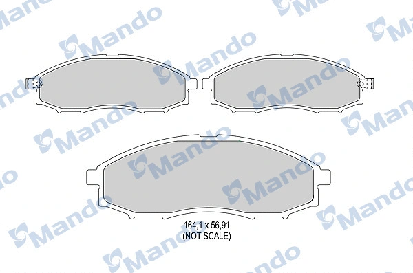 Brake Pad Set, disc brake (MBF015740)
