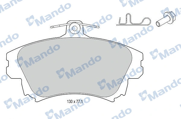 Brake Pad Set, disc brake (MBF015132)