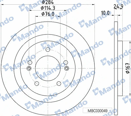 Brake Disc (MBC030049)