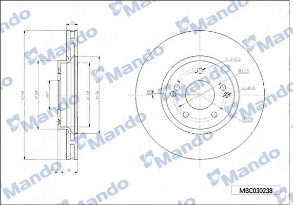 Brake Disc (MBC030238)