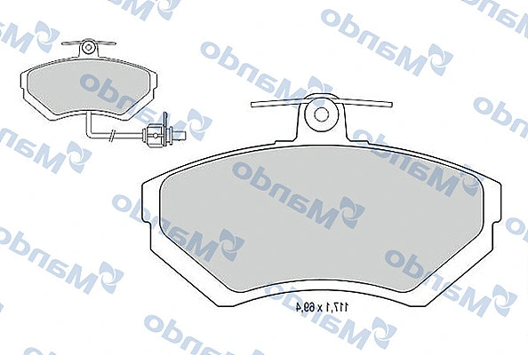 Brake Pad Set, disc brake (MBF015124)