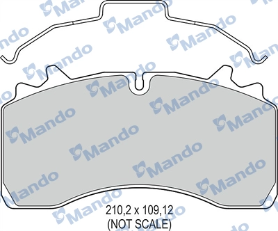 Brake Pad Set, disc brake (MBF016104)