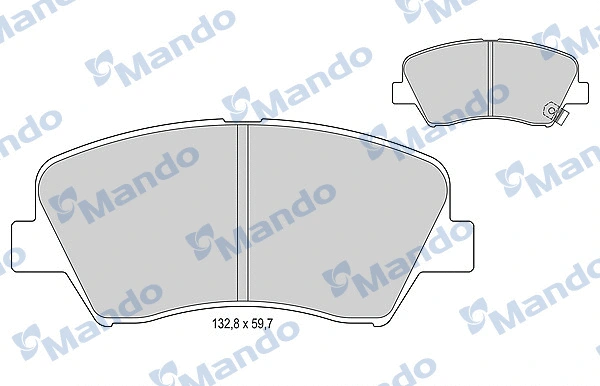 Brake Pad Set, disc brake (MBF015343)