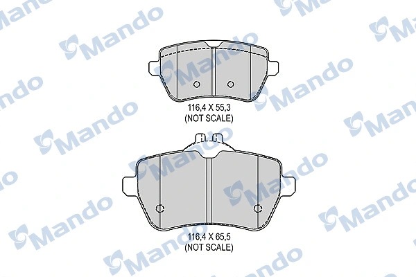 Brake Pad Set, disc brake (MBF015685)