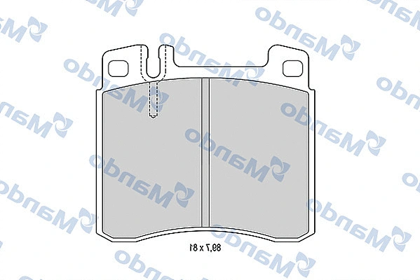 Brake Pad Set, disc brake (MBF015650)