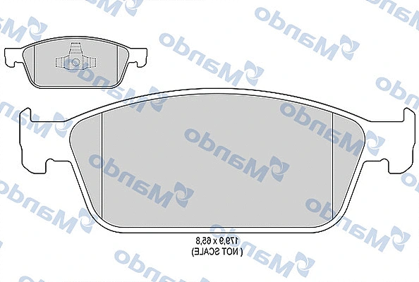 Brake Pad Set, disc brake (MBF015284)