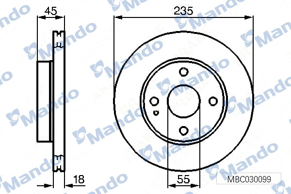 Brake Disc (MBC030099)