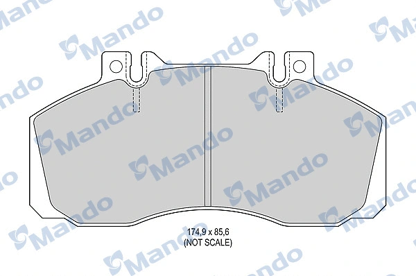 Brake Pad Set, disc brake (MBF015049)