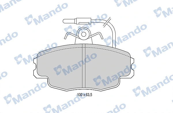 Brake Pad Set, disc brake (MBF015936)