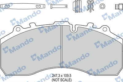 Brake Pad Set, disc brake (MBF016094)