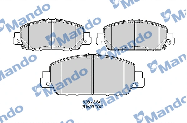 Brake Pad Set, disc brake (MBF015960)