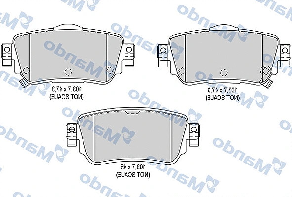 Brake Pad Set, disc brake (MBF015290)