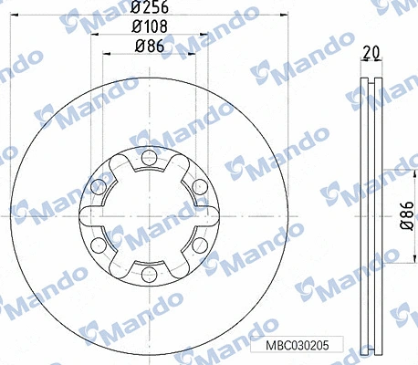 Brake Disc (MBC030205)