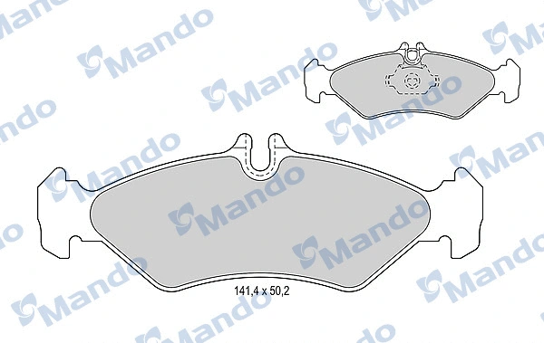 Brake Pad Set, disc brake (MBF015657)
