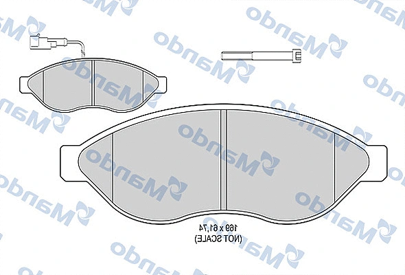 Brake Pad Set, disc brake (MBF015036)