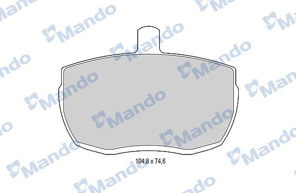 Brake Pad Set, disc brake (MBF015596)