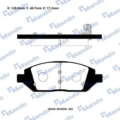 Brake Pad Set, disc brake (RMPD39)