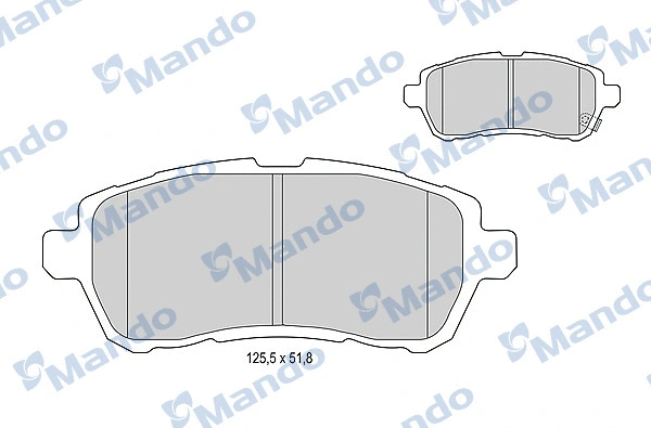 Brake Pad Set, disc brake (MBF015245)