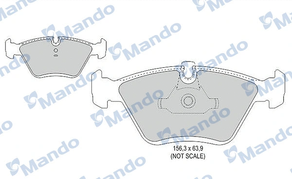 Brake Pad Set, disc brake (MBF015406)