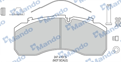 Brake Pad Set, disc brake (MBF016080)