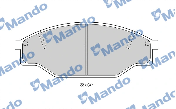 Brake Pad Set, disc brake (MBF015846)