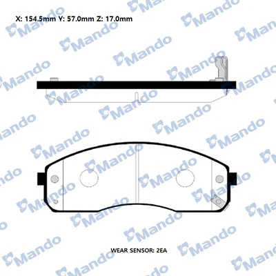 Brake Pad Set, disc brake (RMPK26)