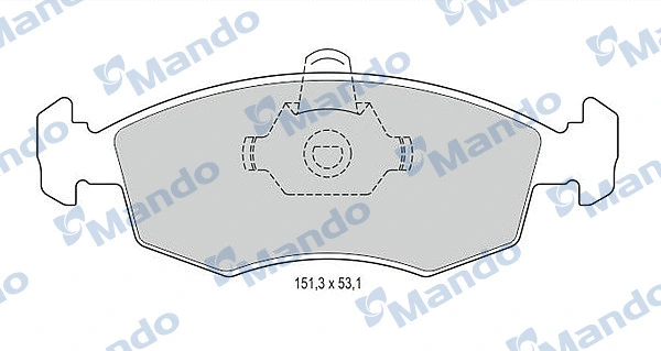 Brake Pad Set, disc brake (MBF015166)