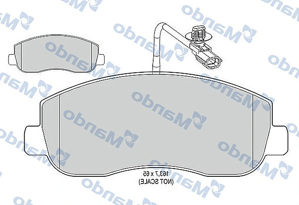 Brake Pad Set, disc brake (MBF015042)