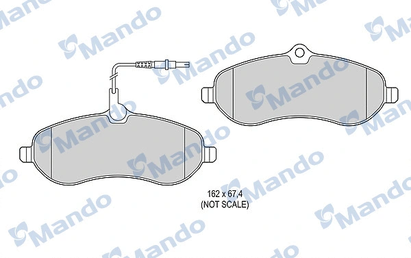 Brake Pad Set, disc brake (MBF015481)