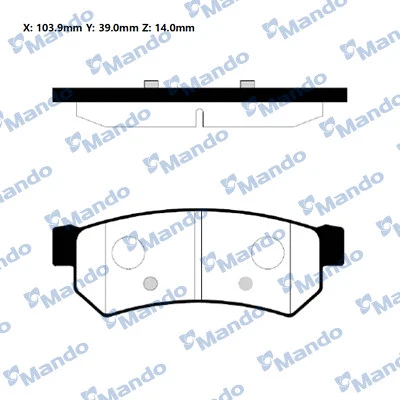 Brake Pad Set, disc brake (RMPD27NS)