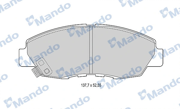 Brake Pad Set, disc brake (MBF015534)