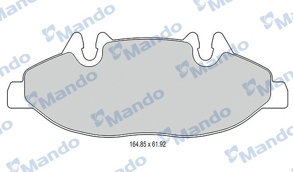 Brake Pad Set, disc brake (MBF015208)