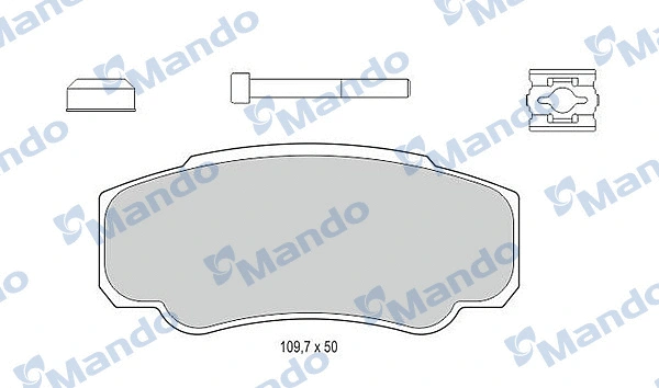 Brake Pad Set, disc brake (MBF016002)