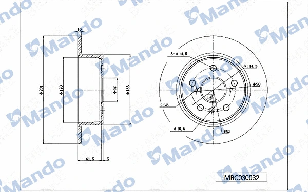 Brake Disc (MBC030032)