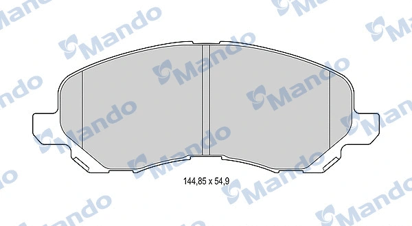 Brake Pad Set, disc brake (MBF015448)