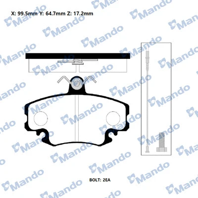 Brake Pad Set, disc brake (RMPC01NS)